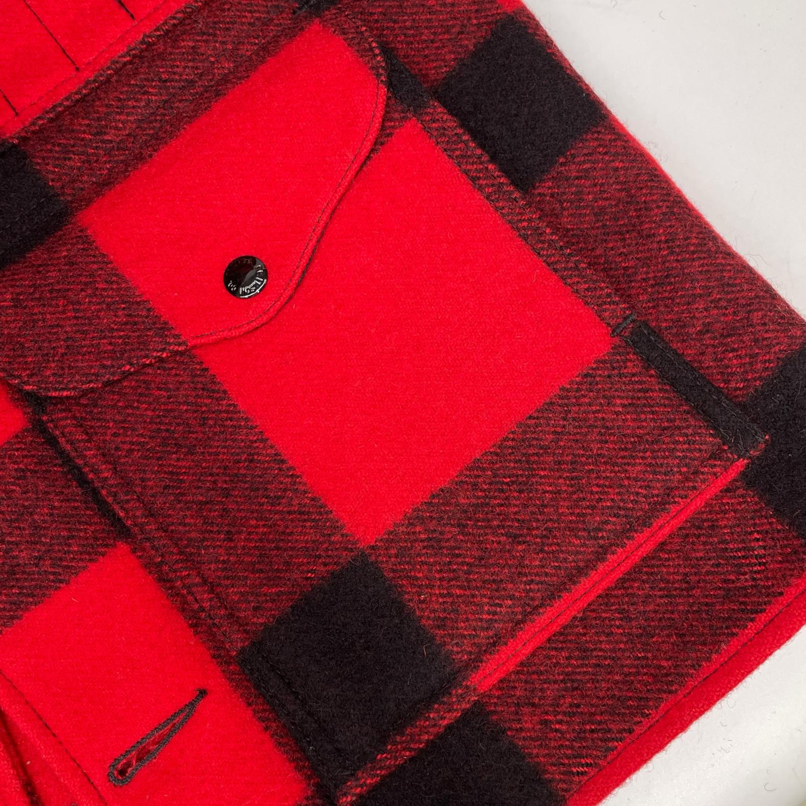 FILSON フィルソン レッド×ブラック チェック ダブルマッキーノクルーザー ジャケット ジャケット