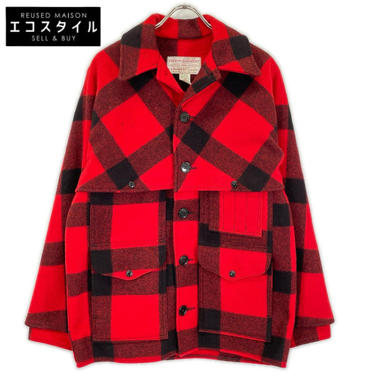FILSON フィルソン レッド×ブラック チェック ダブルマッキーノクルーザー ジャケット ジャケット