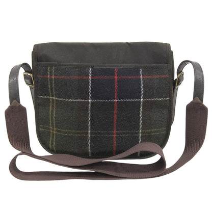 Barbour バブアー 美品 チェック ホイットレイ タータン クロスボディ バッグ ショルダーバッグ レディース カーキ×ブラウン LBA0341TN11 ショルダーバッグ