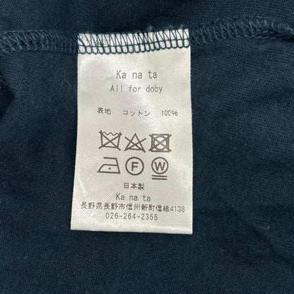 Ka na ta カナタ ネイビー ALL FOR DOBY ラグラン Tシャツ トップス