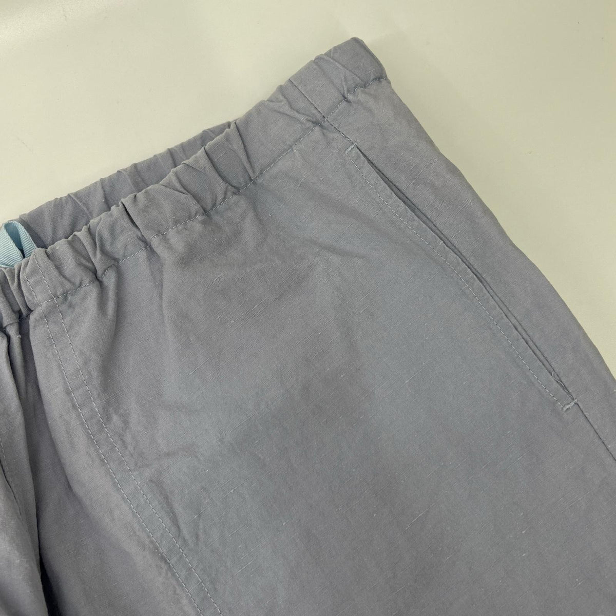 DANTON Danton JD-2540 LHP Light Blue Cotton-Linen Weather Easy Pants Bottoms