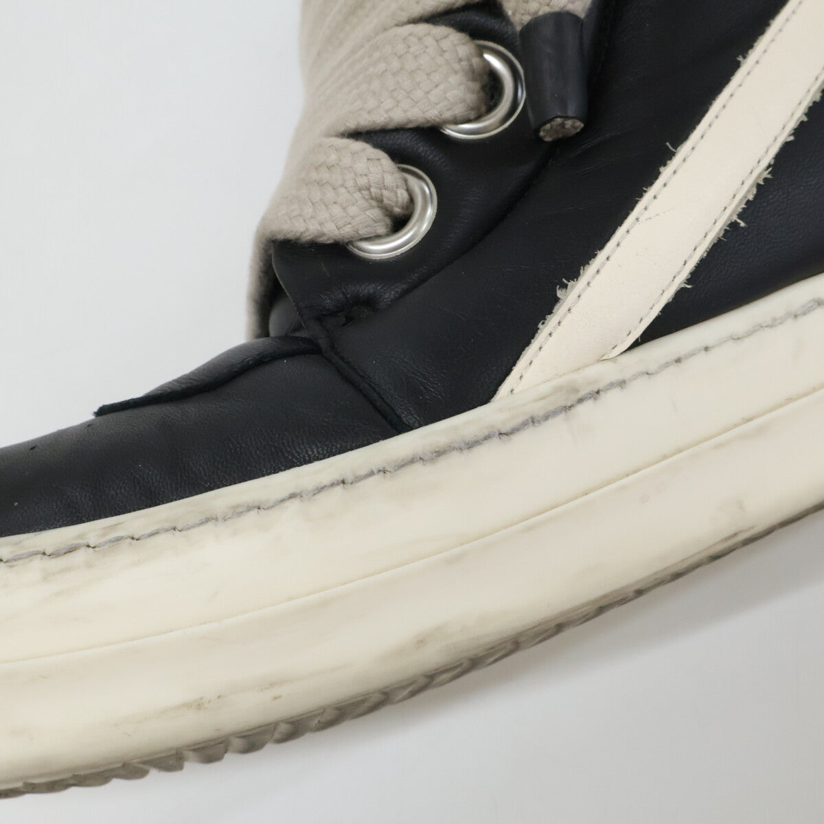 Rick Owens リックオウエンス JUMBOLACE GEOBASKET レザー ハイカットスニーカー シューズ