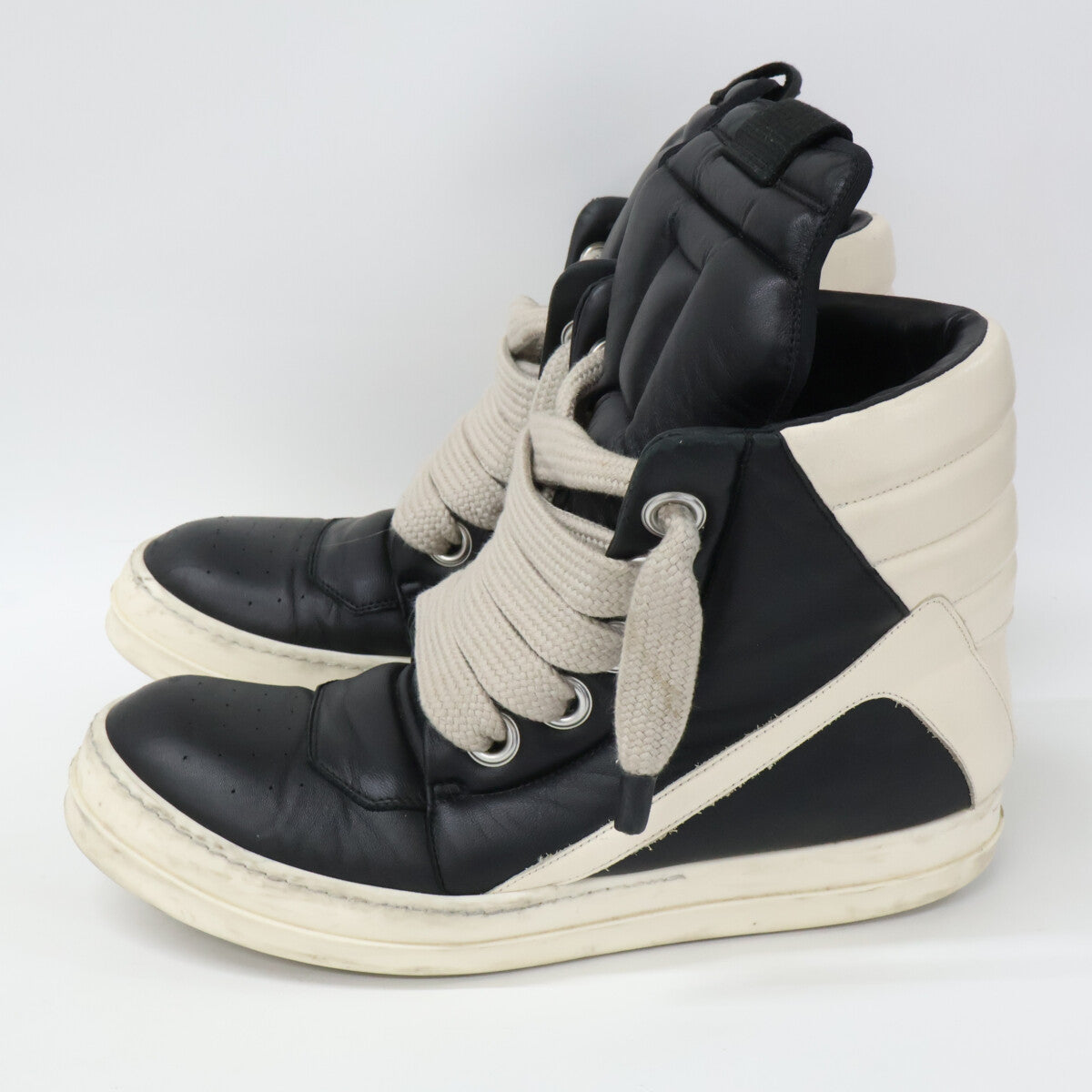 Rick Owens リックオウエンス JUMBOLACE GEOBASKET レザー ハイカットスニーカー シューズ
