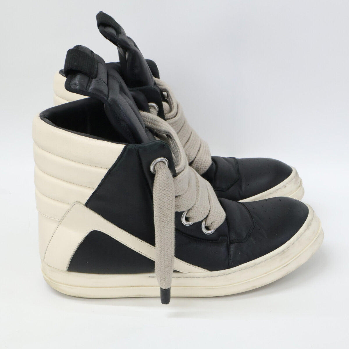 Rick Owens リックオウエンス JUMBOLACE GEOBASKET レザー ハイカットスニーカー シューズ