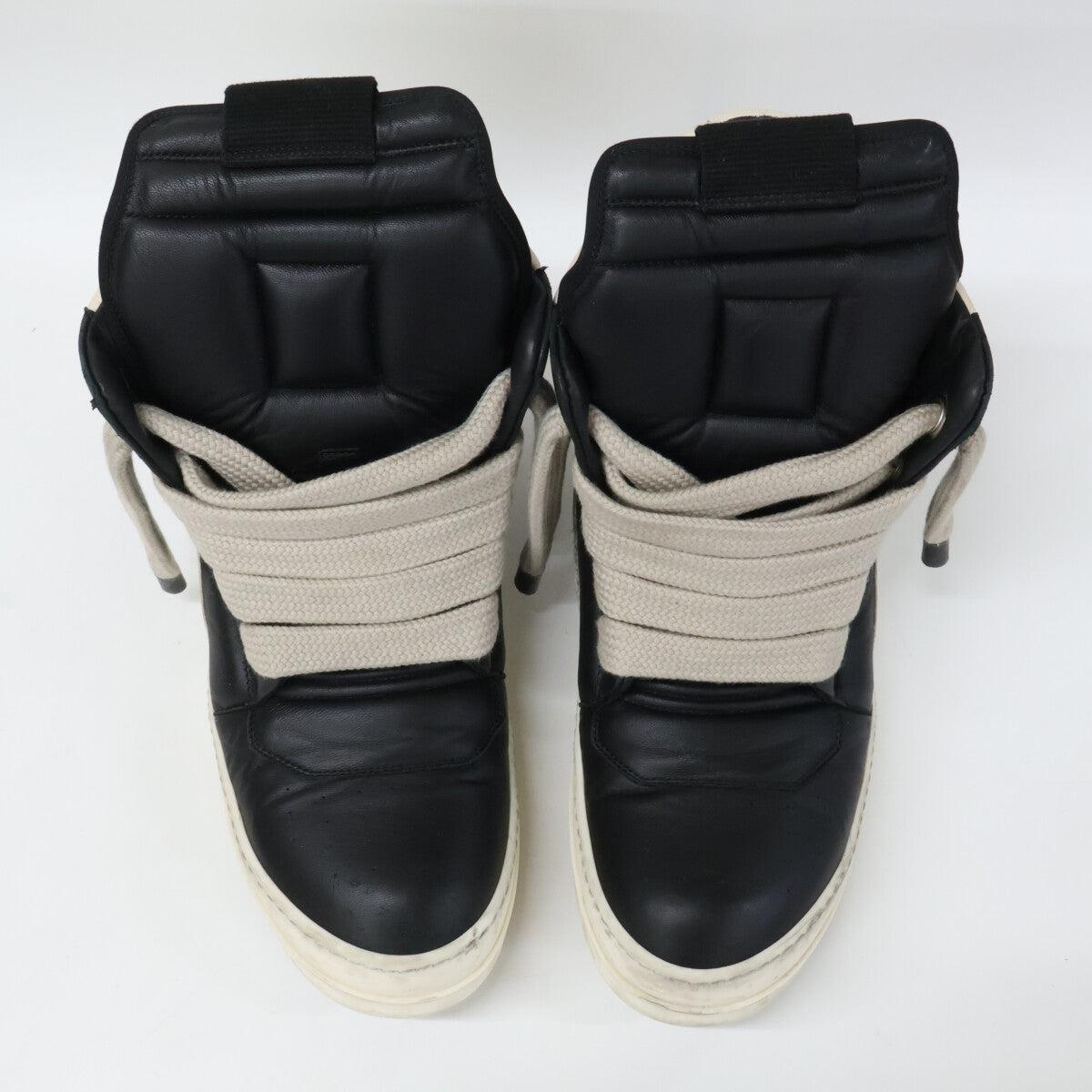 Rick Owens リックオウエンス JUMBOLACE GEOBASKET レザー ハイカットスニーカー シューズ