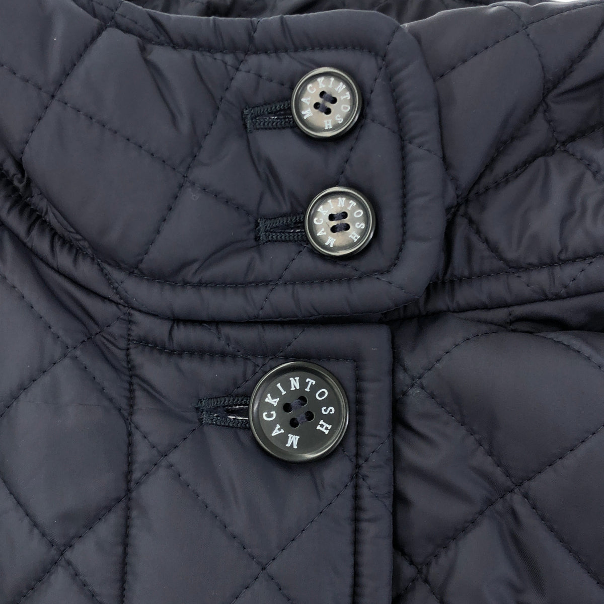 MACKINTOSH マッキントッシュ ネイビー 裏ボア キルティング コート トップス