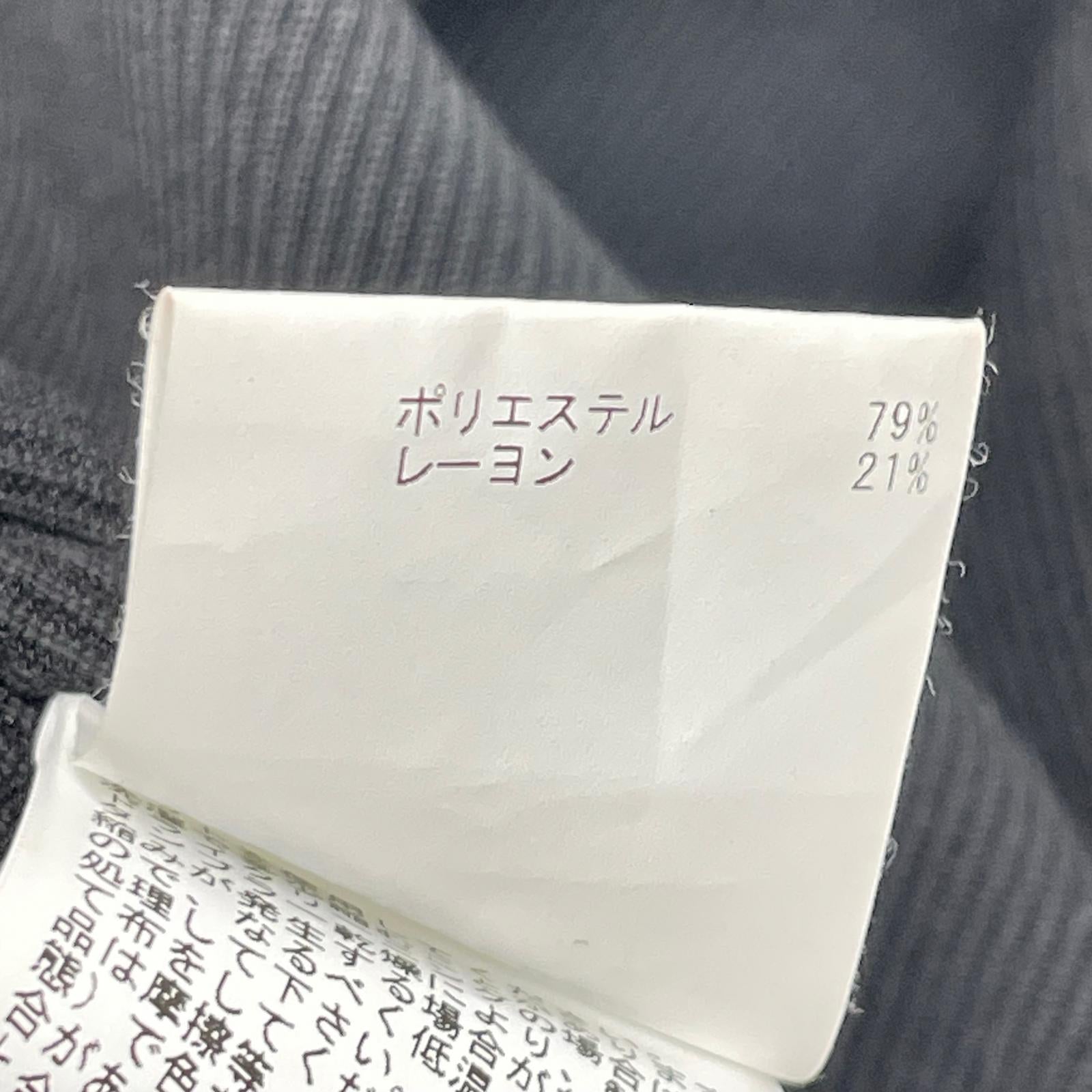 ANAYI アナイ 102227-10-100-95 ブラック ジップアップ フレアスリーブブルゾン ジャケット