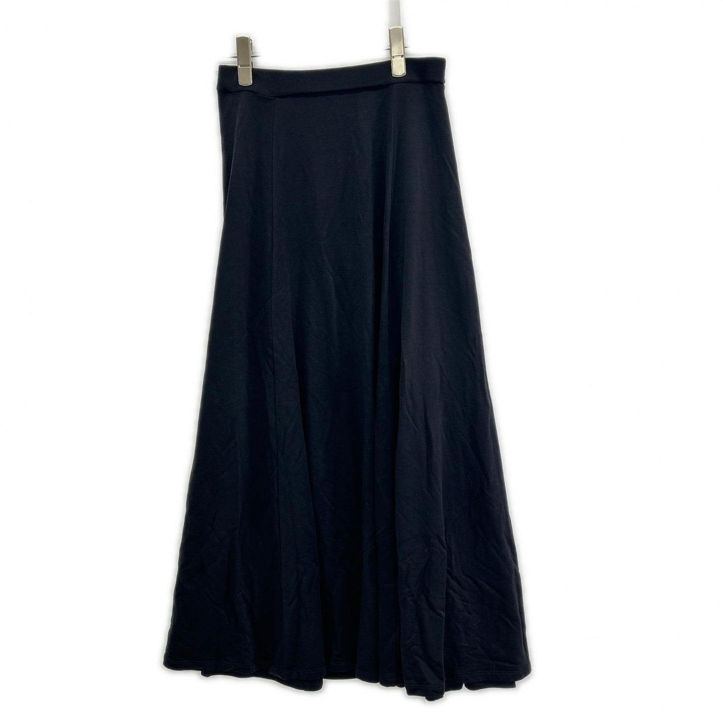DES PRES デプレ 22-05-24-05205 ブラック テンセルカシミヤフリース サーキュラーロングスカート スカート