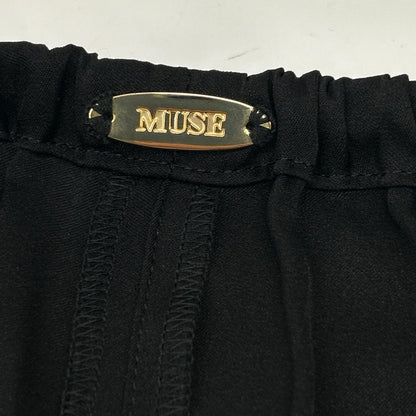 MUSE ミューズ 20-030-500-4040 ブラック gyザー ワイドパンツ ボトムス