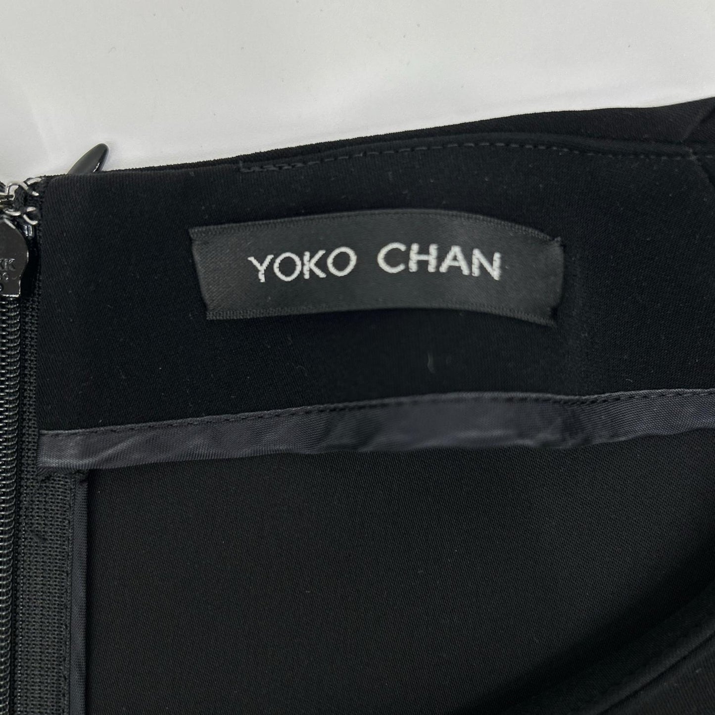 YOKOCHAN ヨーコチャン ブラック ノースリーブ フレアワンピース ワンピース