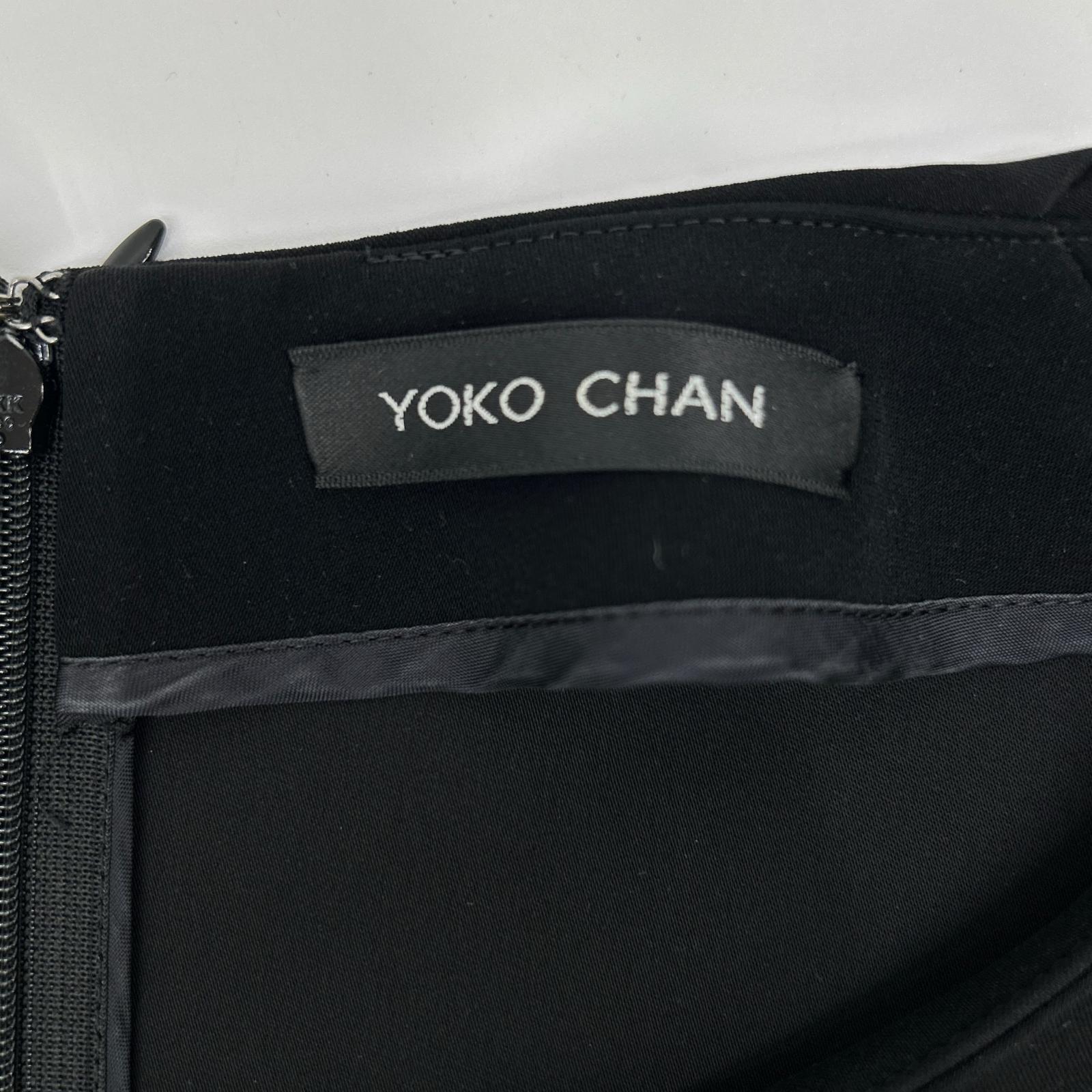 YOKOCHAN ヨーコチャン ブラック ノースリーブ フレアワンピース ワンピース