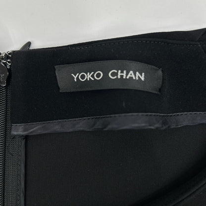 YOKOCHAN ヨーコチャン ブラック ノースリーブ フレアワンピース ワンピース