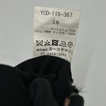 YOKOCHAN ヨーコチャン ブラック ノースリーブ フレアワンピース ワンピース