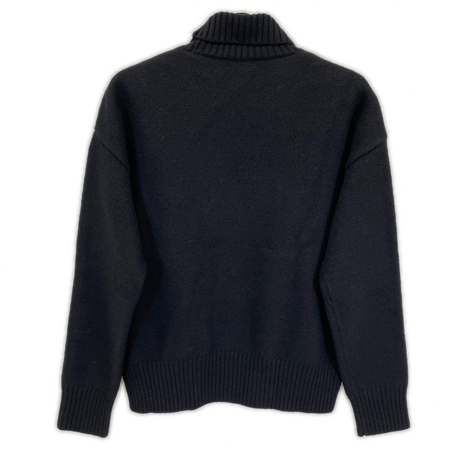 AMI PARIS アミパリス ブラック ロゴ ハイネックニット トップス