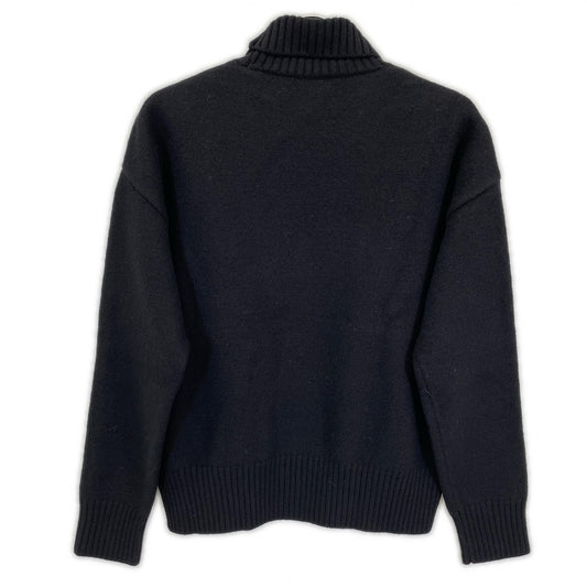 AMI PARIS アミパリス ブラック ロゴ ハイネックニット トップス