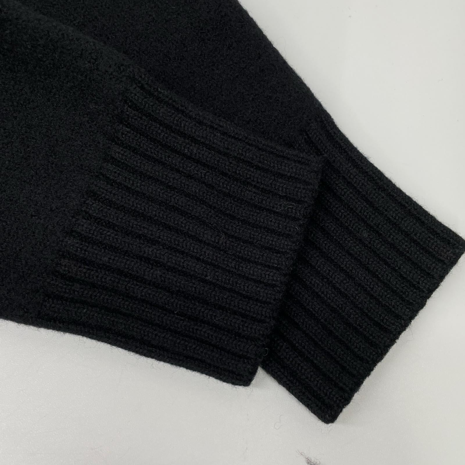 AMI PARIS アミパリス ブラック ロゴ ハイネックニット トップス