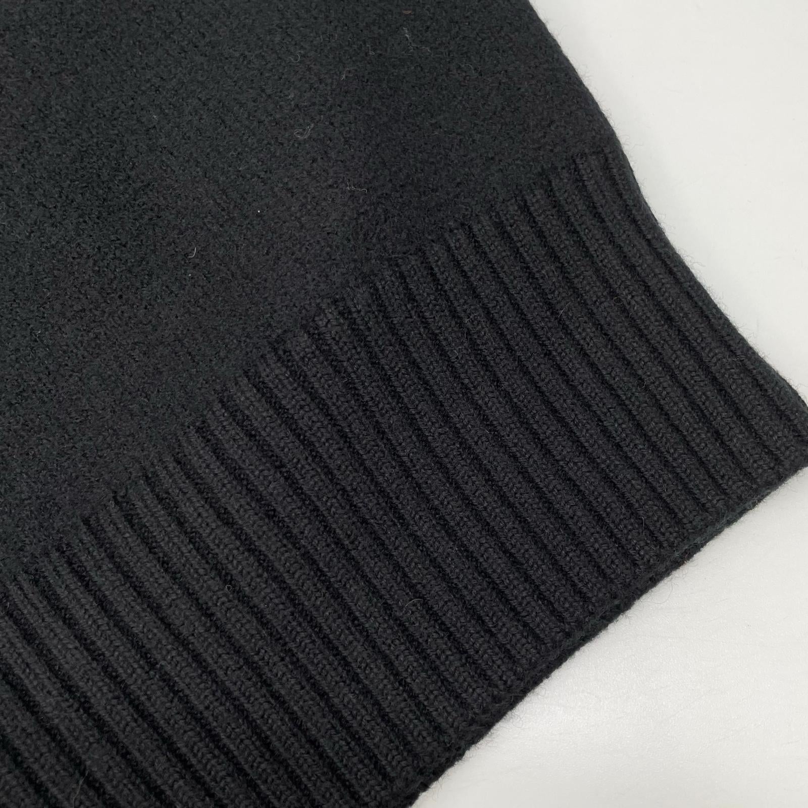 AMI PARIS アミパリス ブラック ロゴ ハイネックニット トップス
