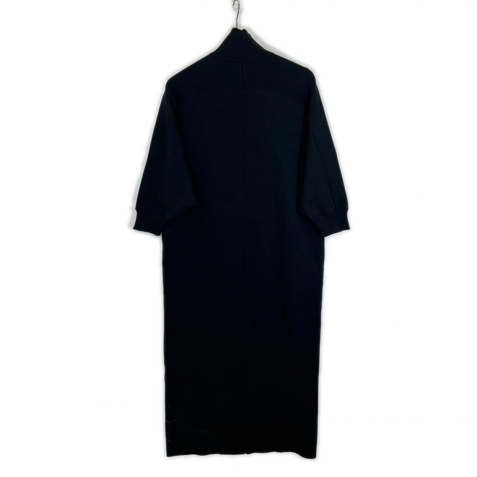 BALLSEY Ballsey 11-06-24-06201 Black Bounce Smooth High-Neck Dress Dress