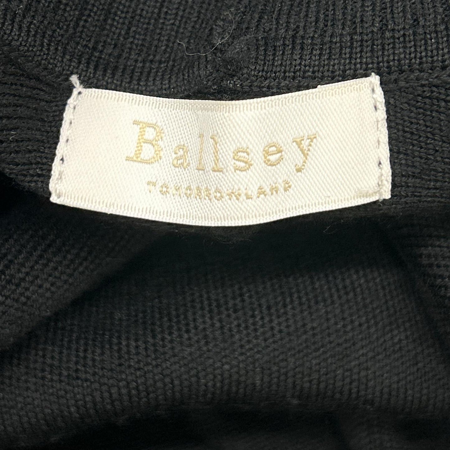 BALLSEY Ballsey 11-06-24-06201 Black Bounce Smooth High-Neck Dress Dress