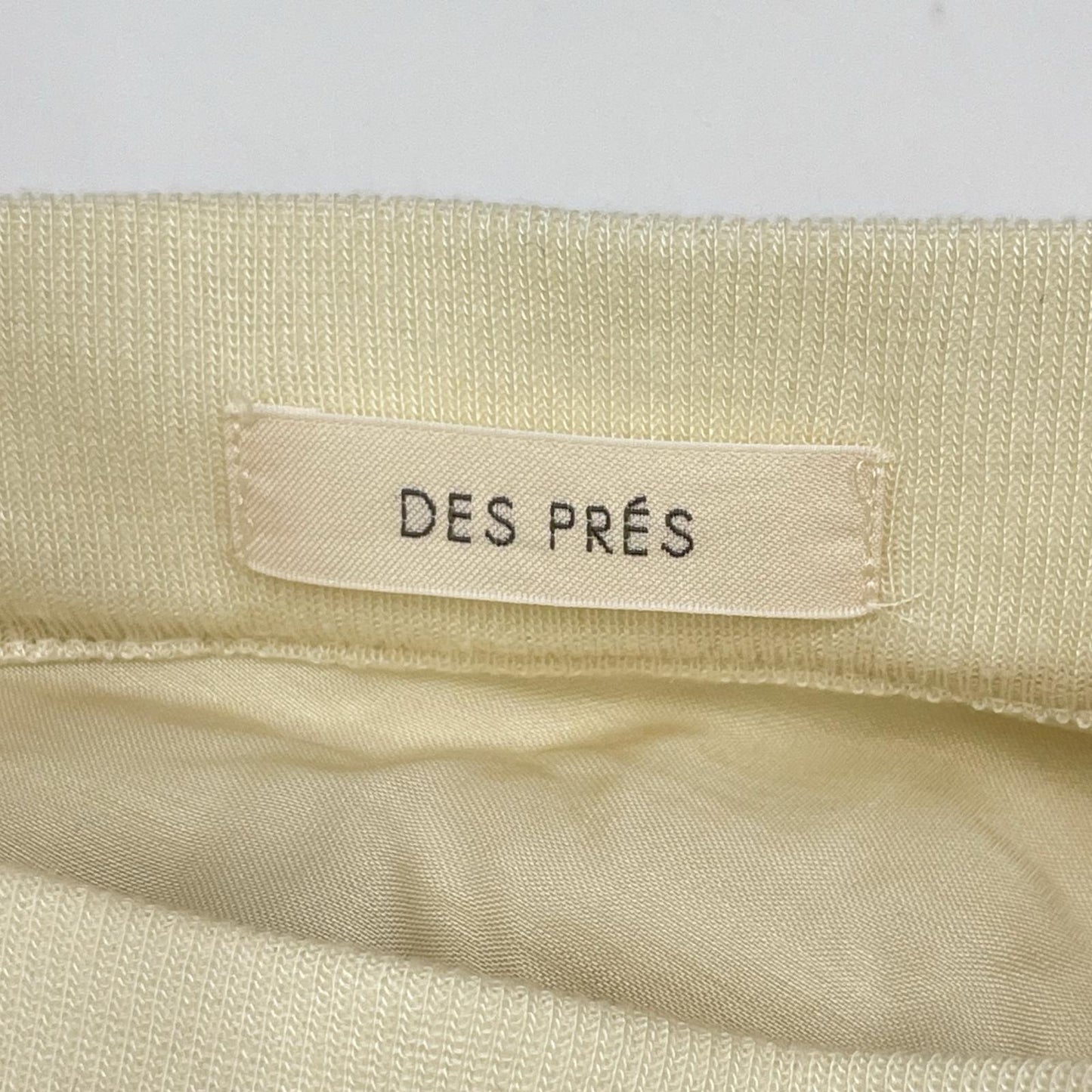 DES PRES デプレ アイボリー テンセルカシミヤフリース サーキュラーロングスカート スカート