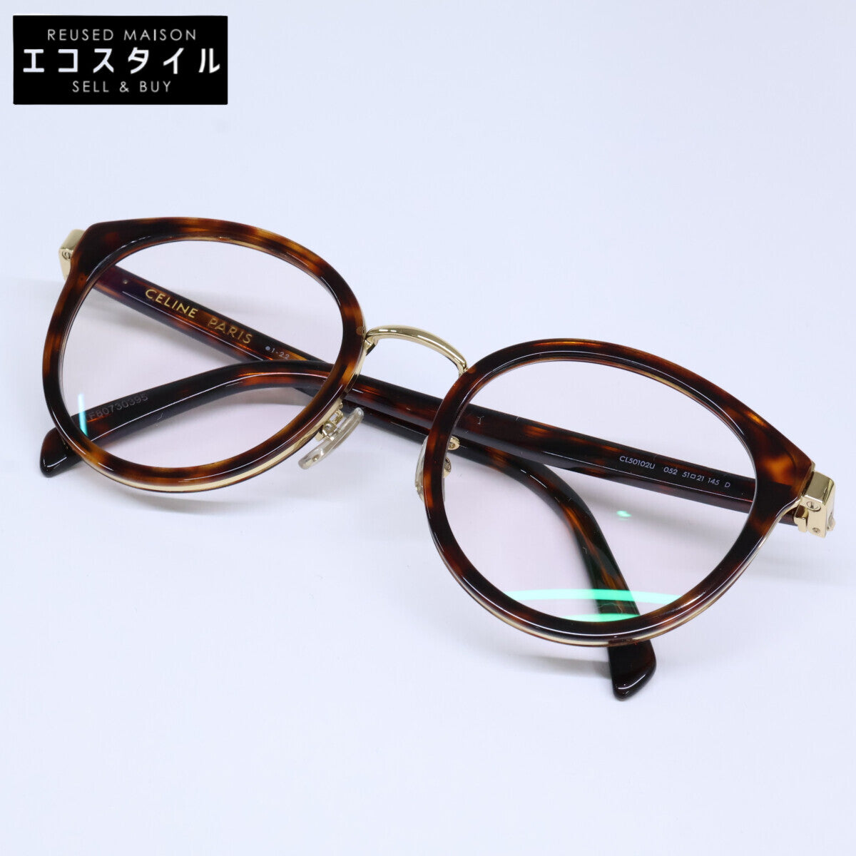 CELINE セリーヌ CL50102U 052 度入りレンズ ラウンドシェイプ アイウェア 眼鏡