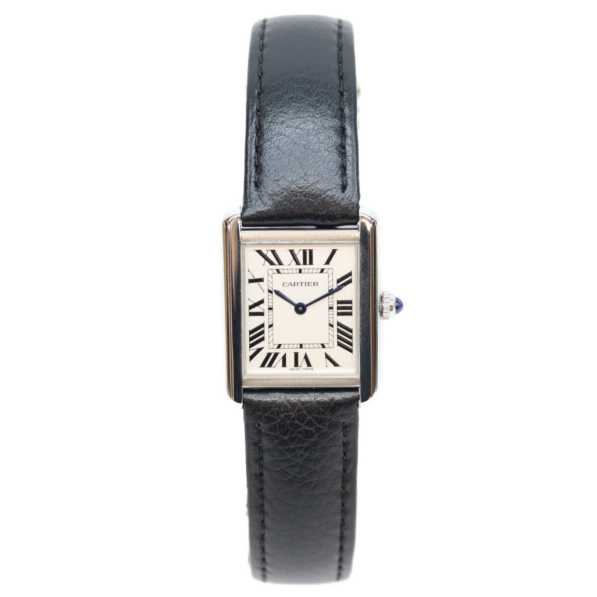 Cartier カルティエ 19年 WSTA0030 タンクソロSM シルバー文字盤 クォーツ時計 腕時計