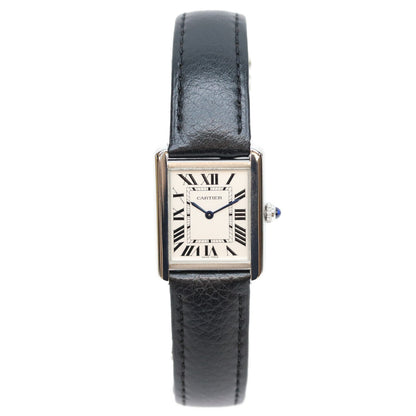 Cartier カルティエ 19年 WSTA0030 タンクソロSM シルバー文字盤 クォーツ時計 腕時計
