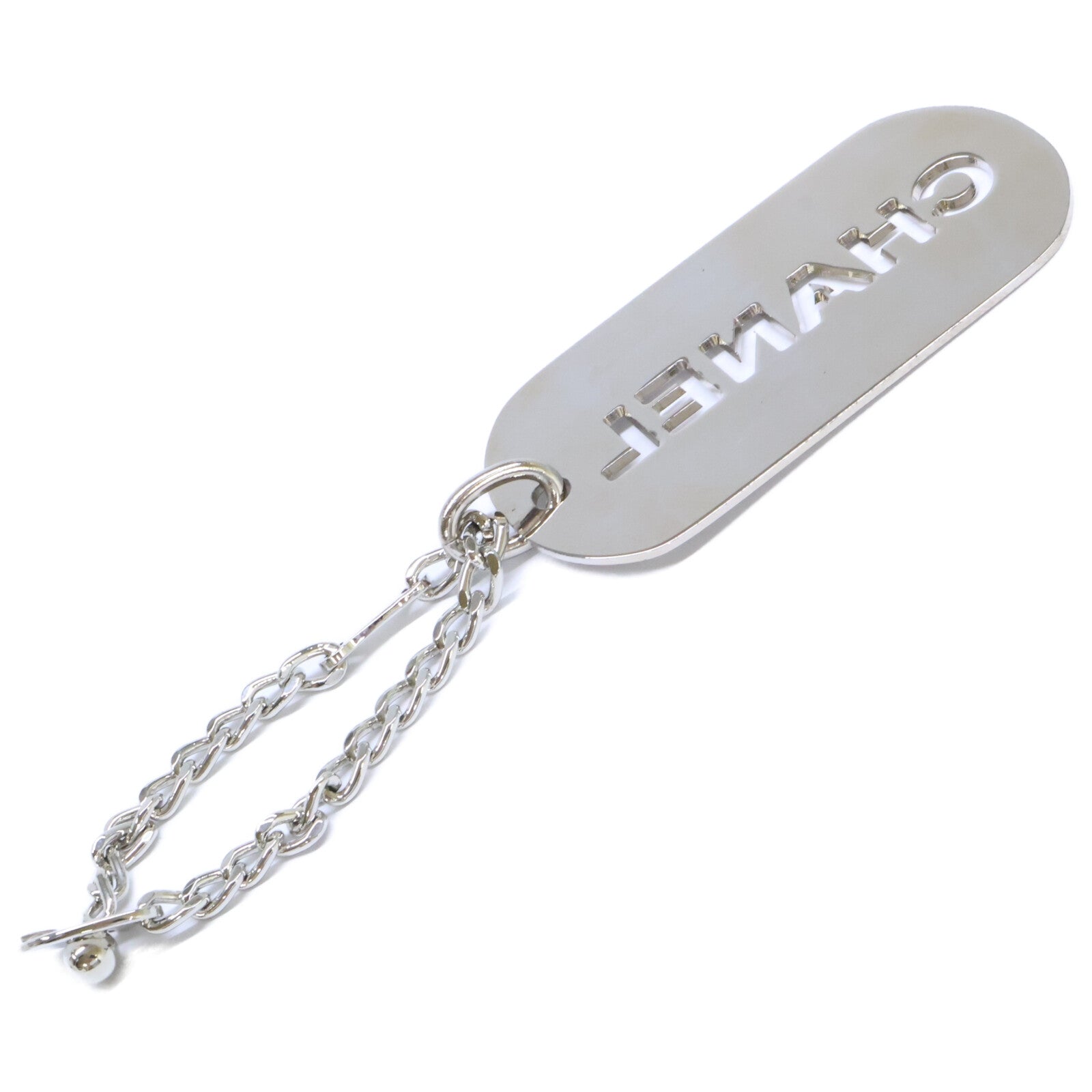 CHANEL シャネル 【美品】04V ロゴプレート キーホルダー