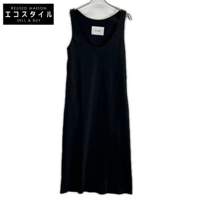 ST.cecilia セントセシリア STA25A00706 ブラック サテンワンピース ワンピース