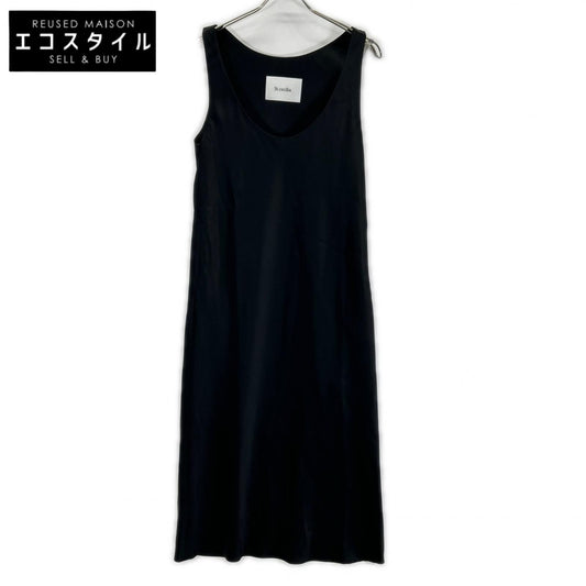 ST.cecilia セントセシリア STA25A00706 ブラック サテンワンピース ワンピース