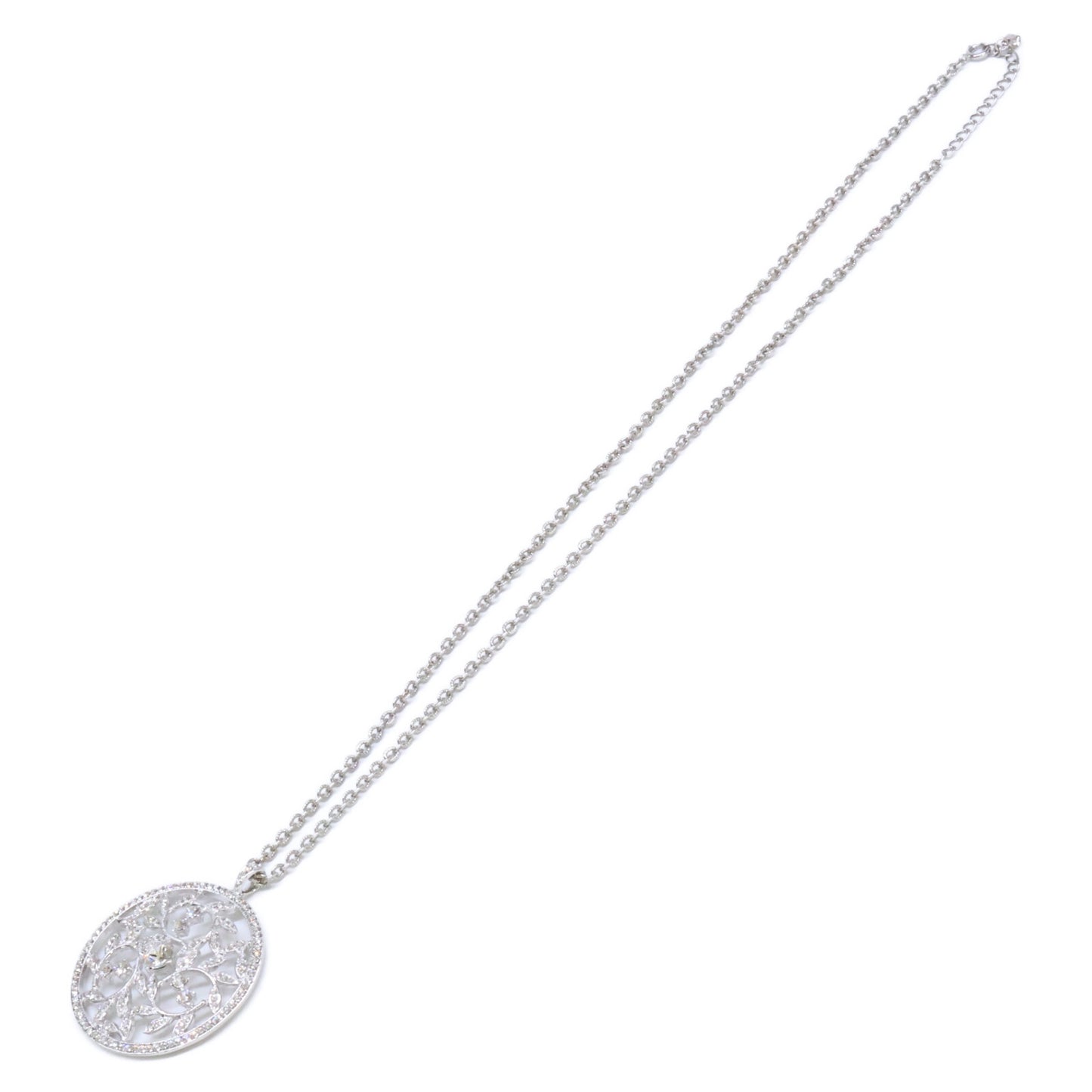 FOXEY フォクシー 【美品】CRYSTAL MOON NECKLACE ラインストーン ネックレス