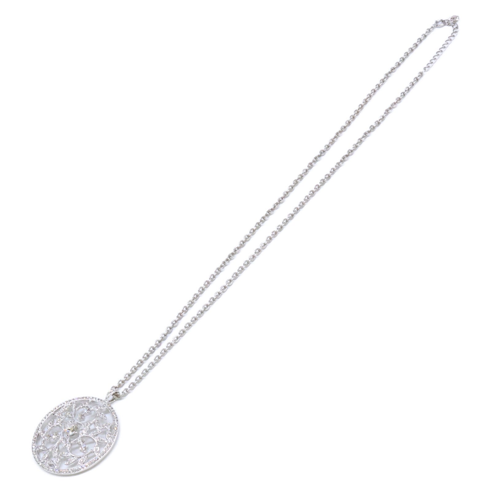 FOXEY フォクシー 【美品】CRYSTAL MOON NECKLACE ラインストーン ネックレス