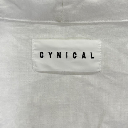 CYNICAL シニカル 412-94014 ホワイト リネン×コットン フードブルゾン トップス