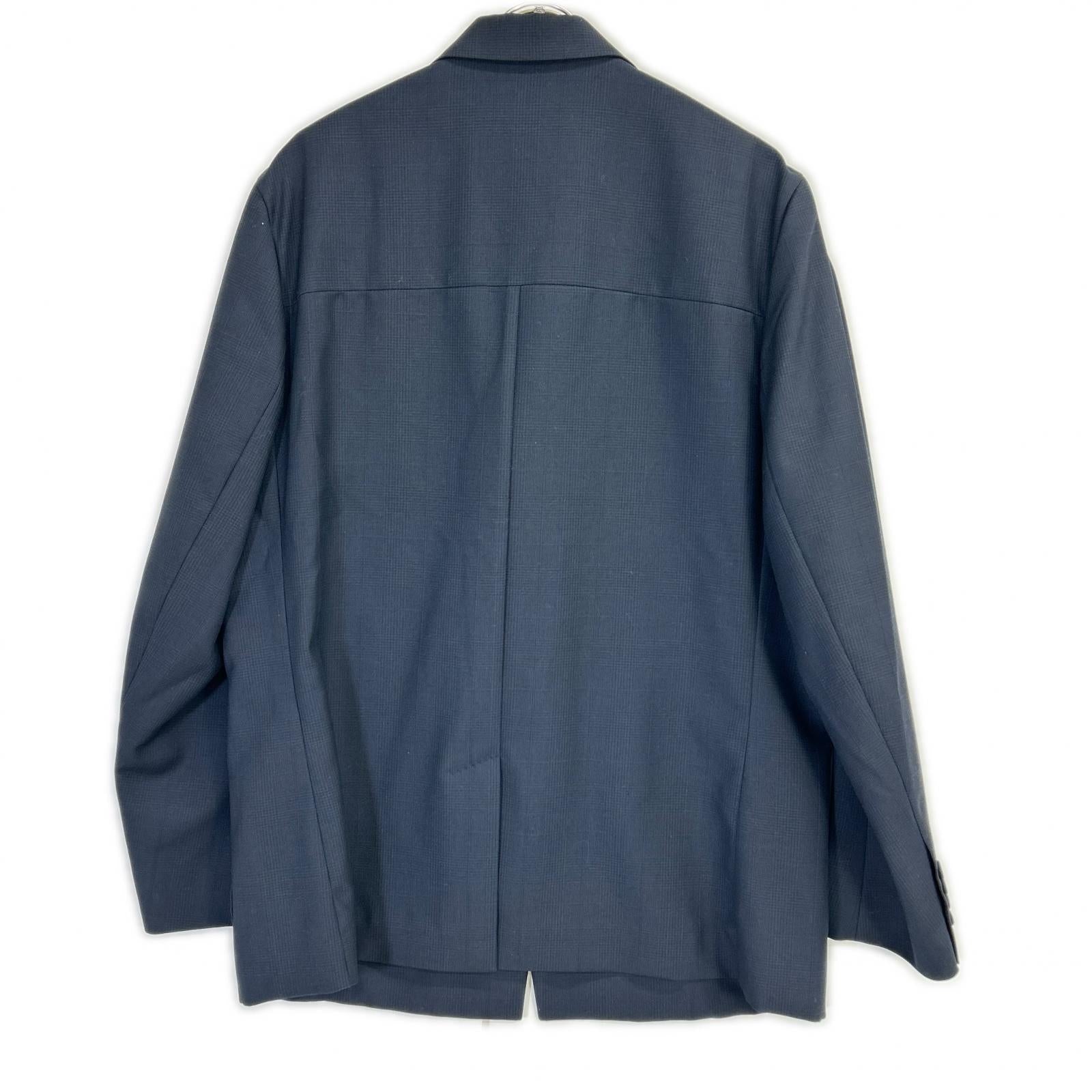DIOR ディオール 113C278A5465 ネイビー グレンチェック ブローチ付き テーラードジャケット ジャケット
