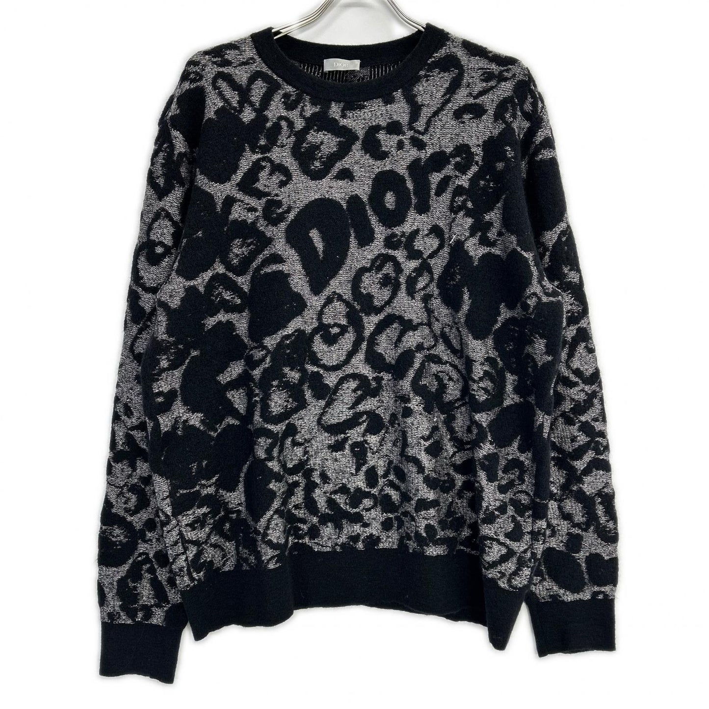 DIOR ディオール 933M644AT974 ブラック ジャガードロゴ オーバーサイズニット トップス