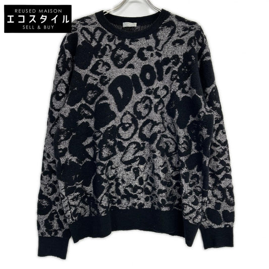 DIOR ディオール 933M644AT974 ブラック ジャガードロゴ オーバーサイズニット トップス