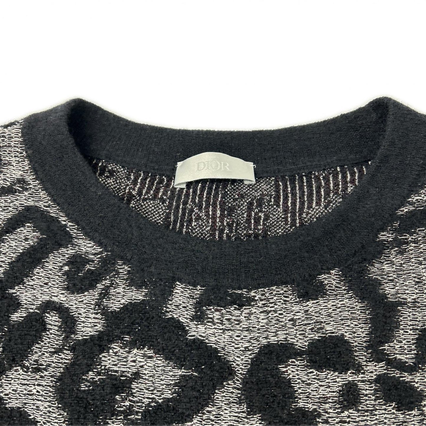 DIOR ディオール 933M644AT974 ブラック ジャガードロゴ オーバーサイズニット トップス