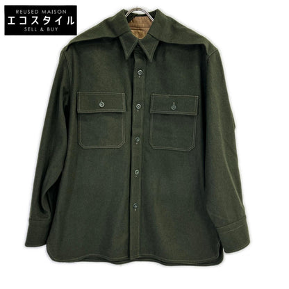 Maison margiela メゾンマルジェラ 22年製 S30DL0495 カーキ ウール オーバーシャツ トップス