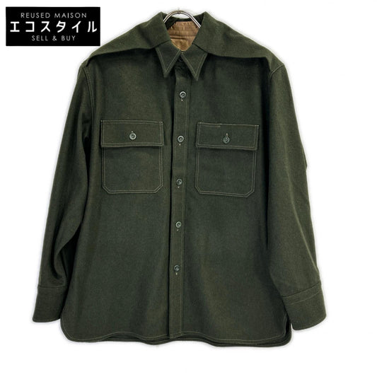 Maison margiela メゾンマルジェラ 22年製 S30DL0495 カーキ ウール オーバーシャツ トップス