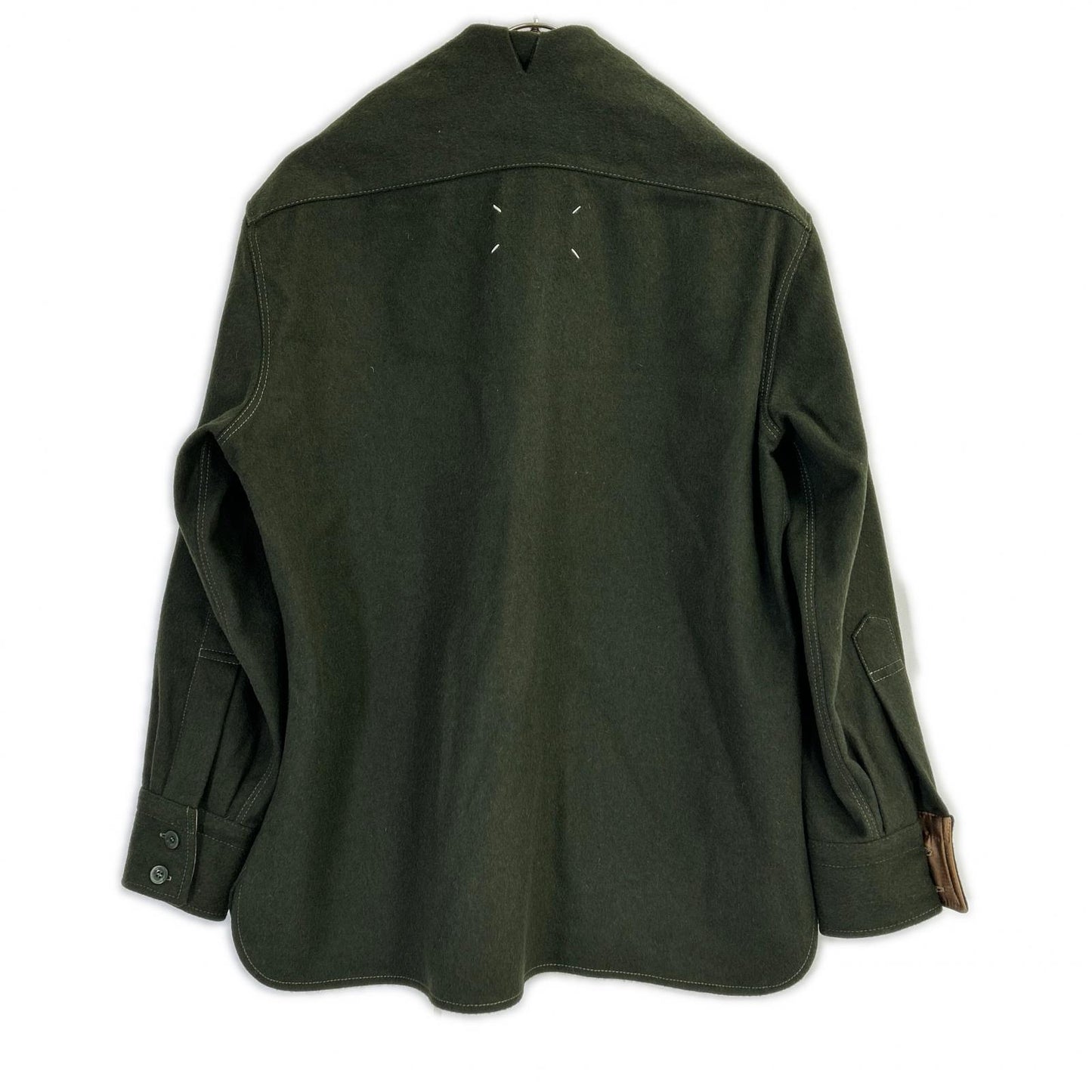 Maison margiela メゾンマルジェラ 22年製 S30DL0495 カーキ ウール オーバーシャツ トップス