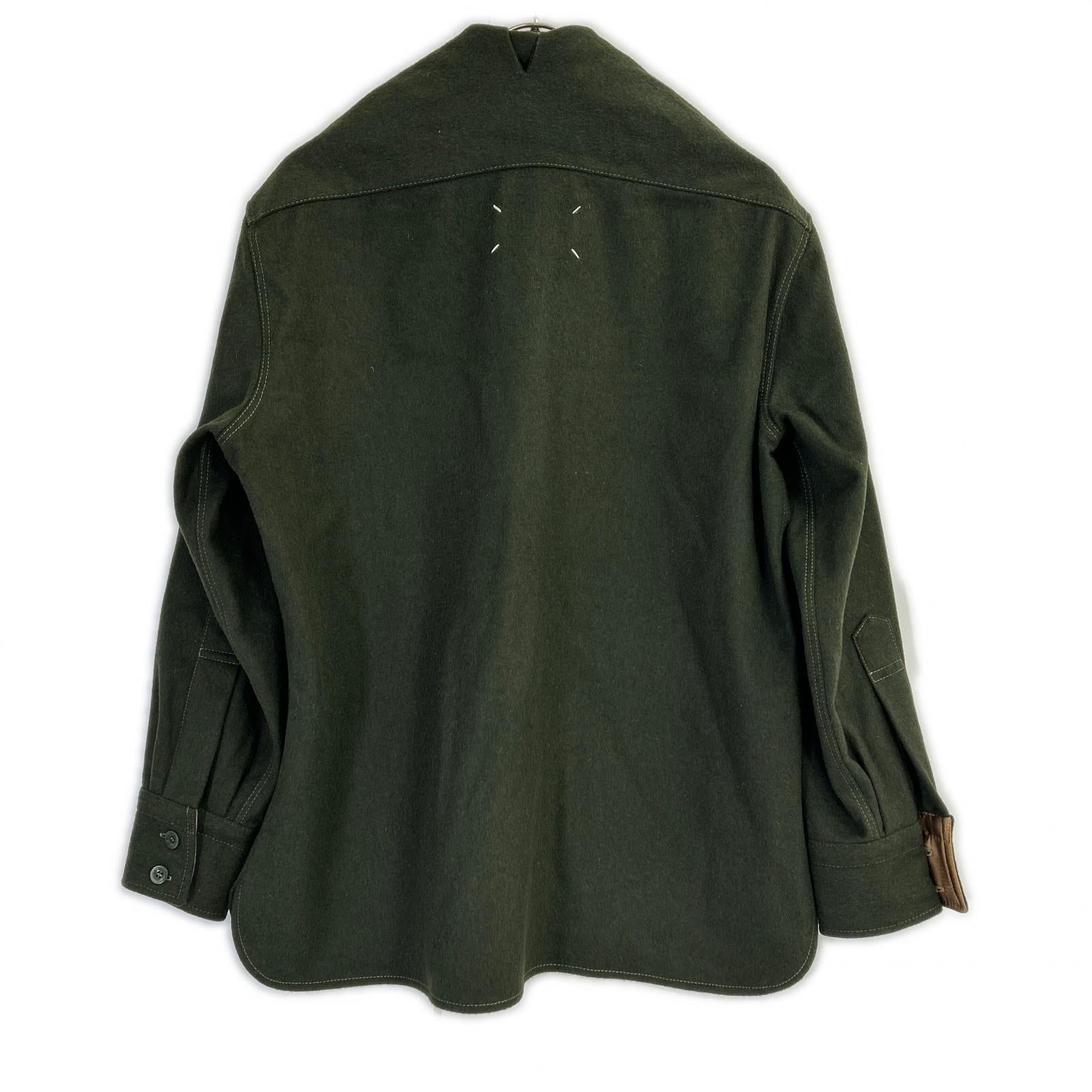 Maison margiela メゾンマルジェラ 22年製 S30DL0495 カーキ ウール オーバーシャツ トップス