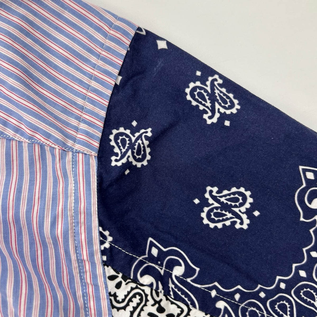 LOEWE ロエベ 19年製 Multicolor Bandana-Sleeve Striped Shirt Tops