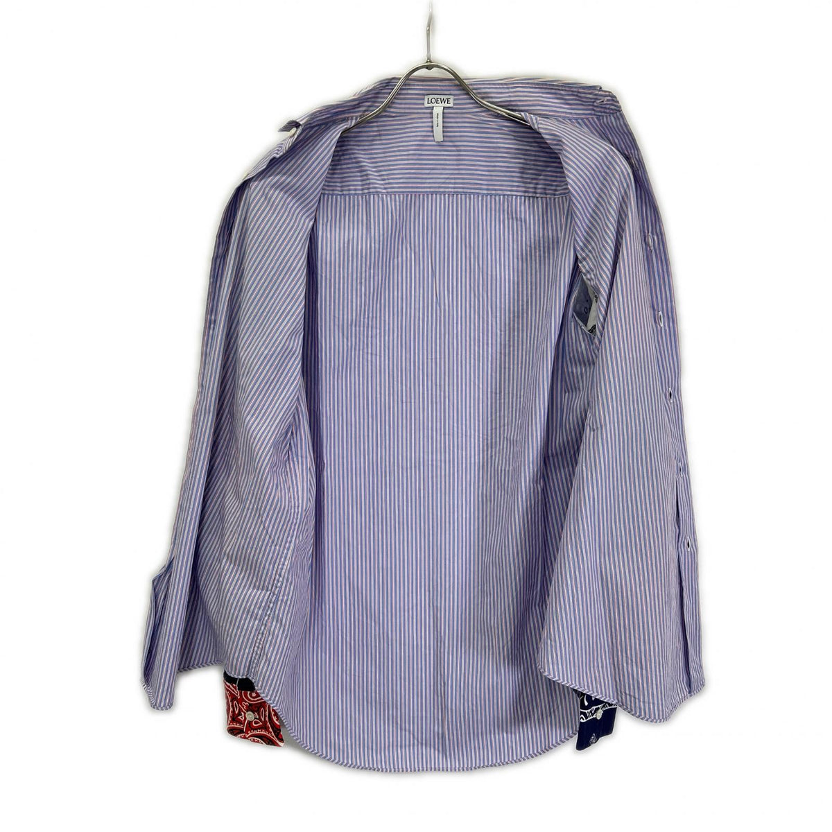 LOEWE ロエベ 19年製 Multicolor Bandana-Sleeve Striped Shirt Tops