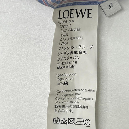 LOEWE ロエベ 19年製 Multicolor Bandana-Sleeve Striped Shirt Tops