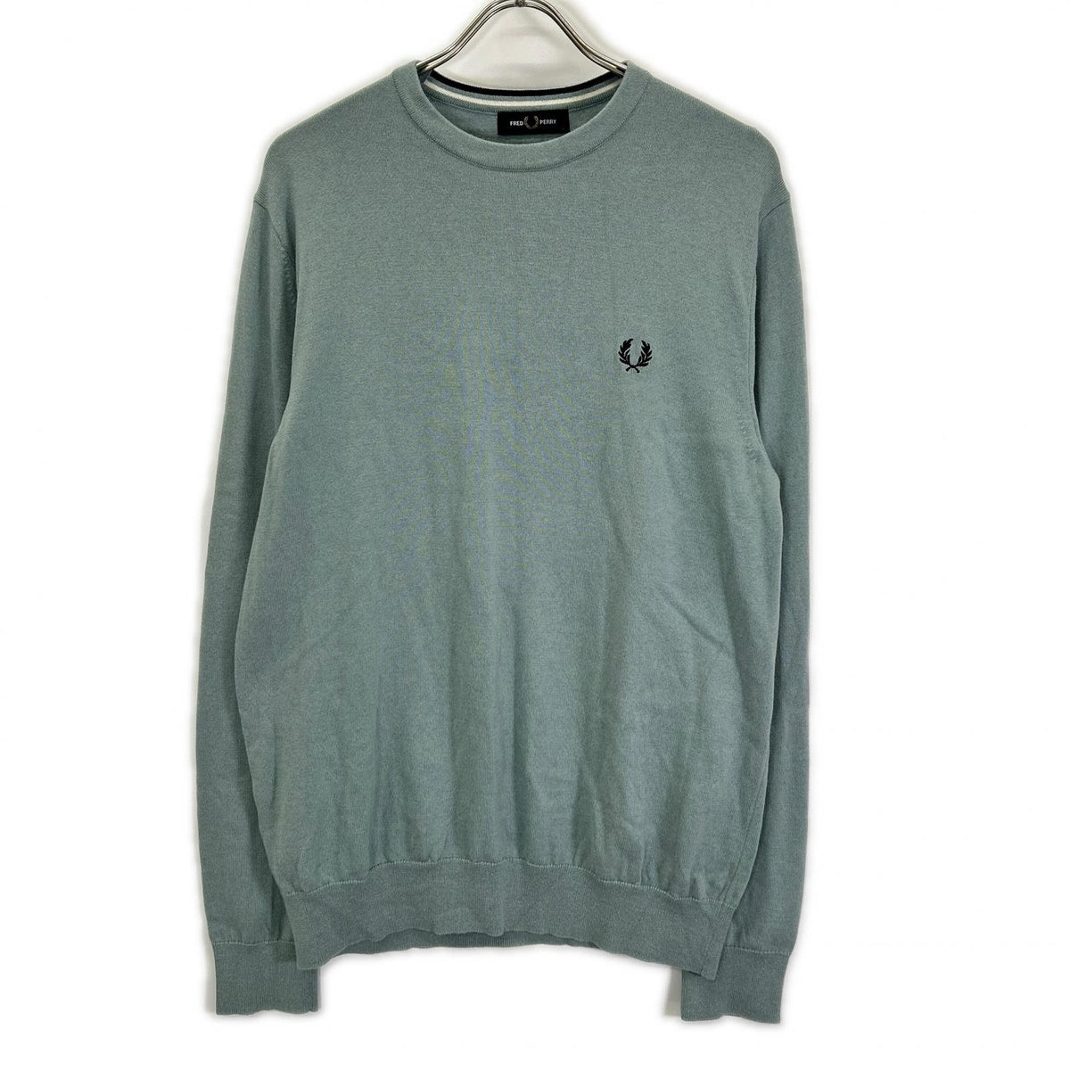 FRED PERRY Fred Perry K9601 Light Gray Classic Crew Neck Jumper Top