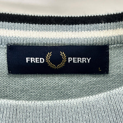FRED PERRY Fred Perry K9601 Light Gray Classic Crew Neck Jumper Top