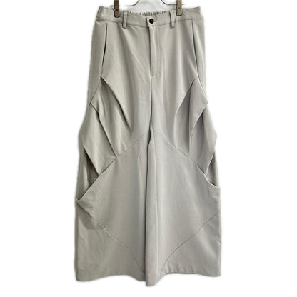 CLEL クレイル ライトグレー Prime TR 3D Tuck Pants ボトムス