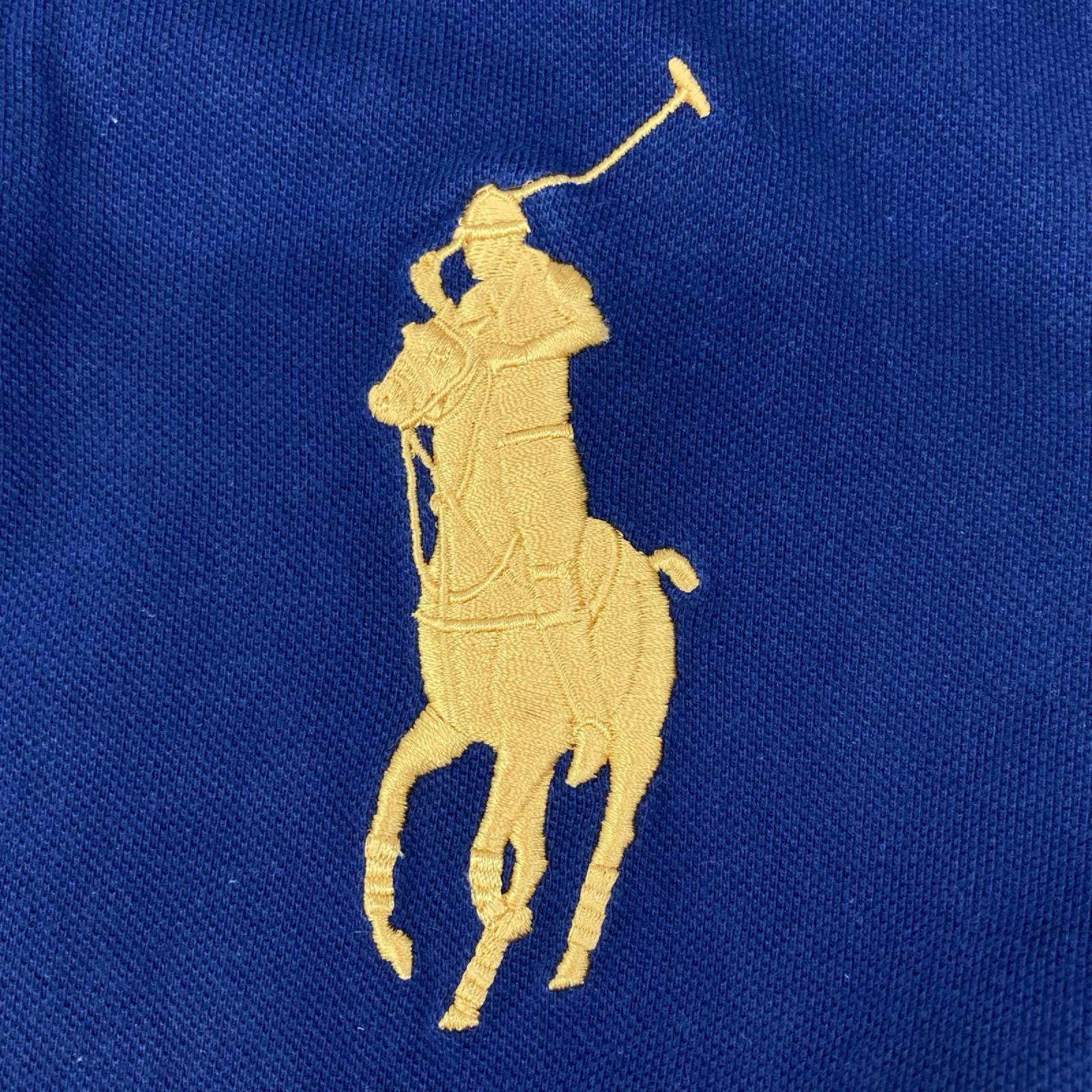 POLObyRalphLauren ポロラルフローレン ネイビー ビックポニー エンブレム ポロシャツ トップス