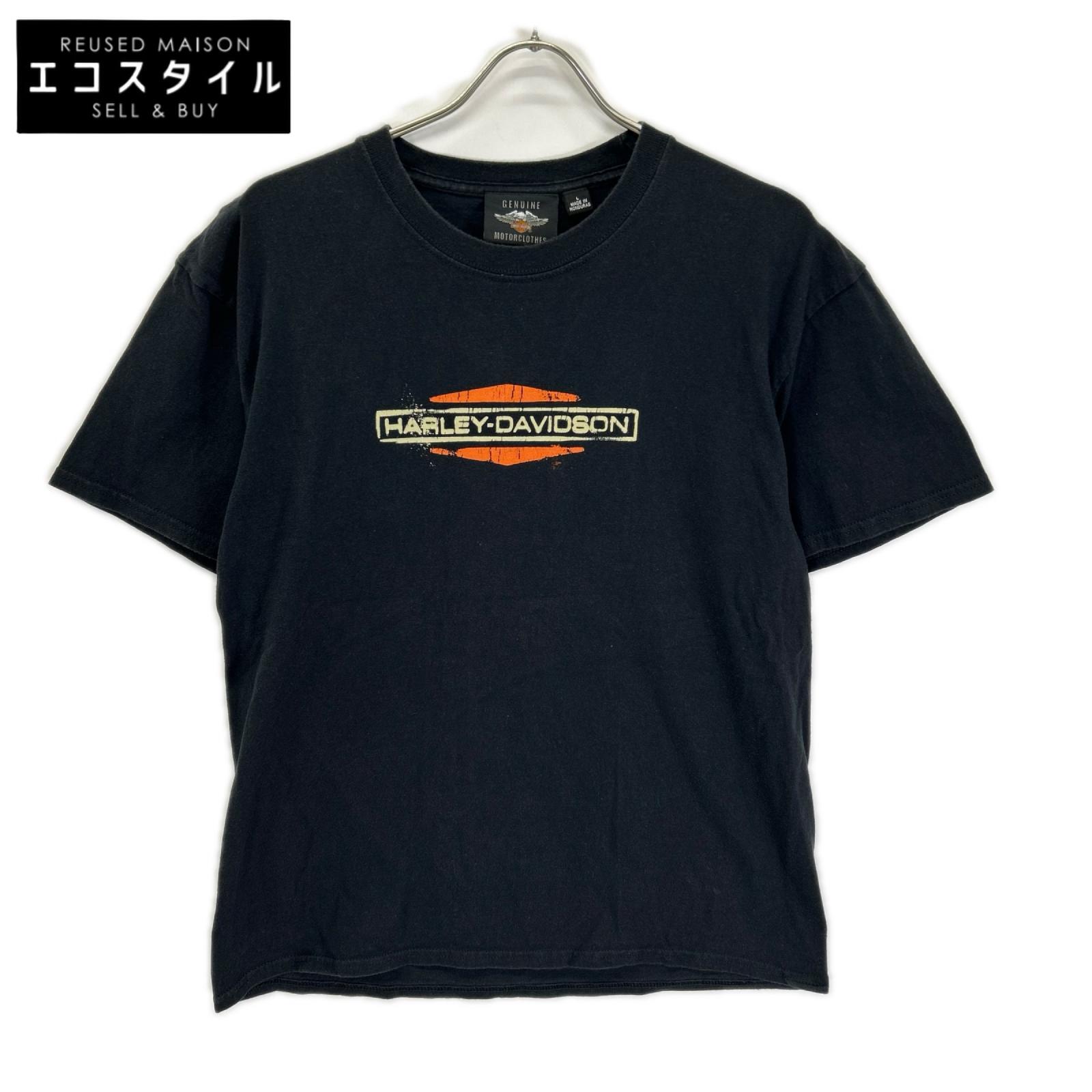 HARLEY DAVIDSON ハーレーダビッドソン ブラック ロゴ 半袖Tシャツ トップス