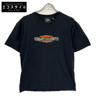 HARLEY DAVIDSON ハーレーダビッドソン ブラック ロゴ 半袖Tシャツ トップス